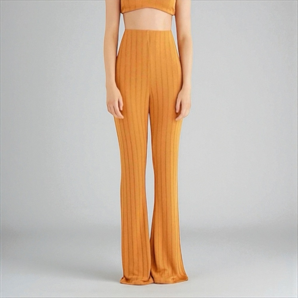 NWT Rumer The Label Women's Matilda Pant In Yellow Size Small